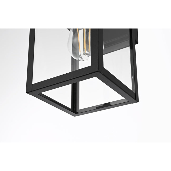 7 Inch Outdoor Wall Sconce In Black