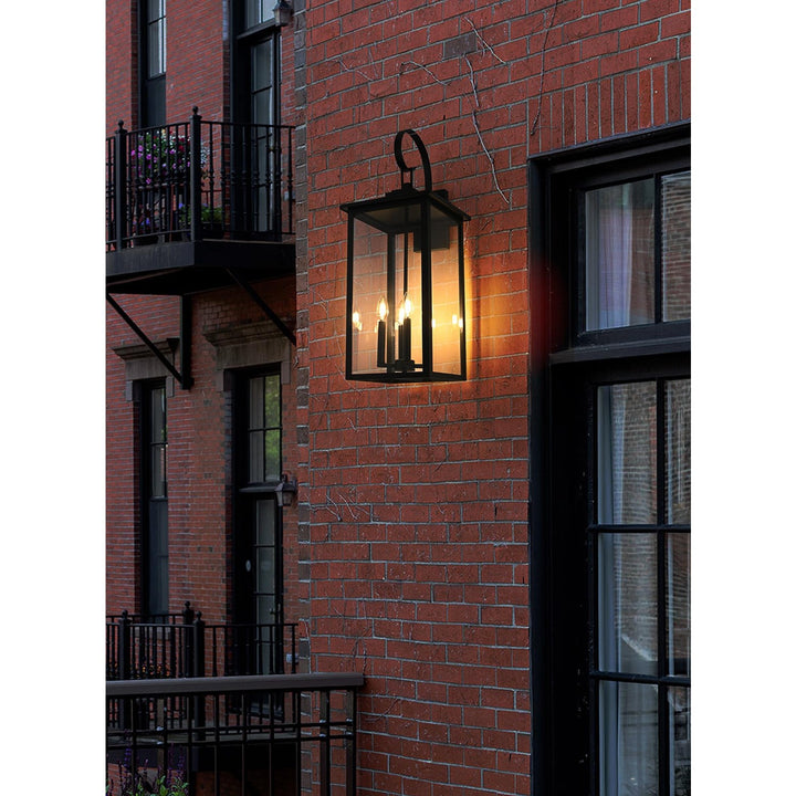 12 Inch Outdoor Wall Sconce In Black