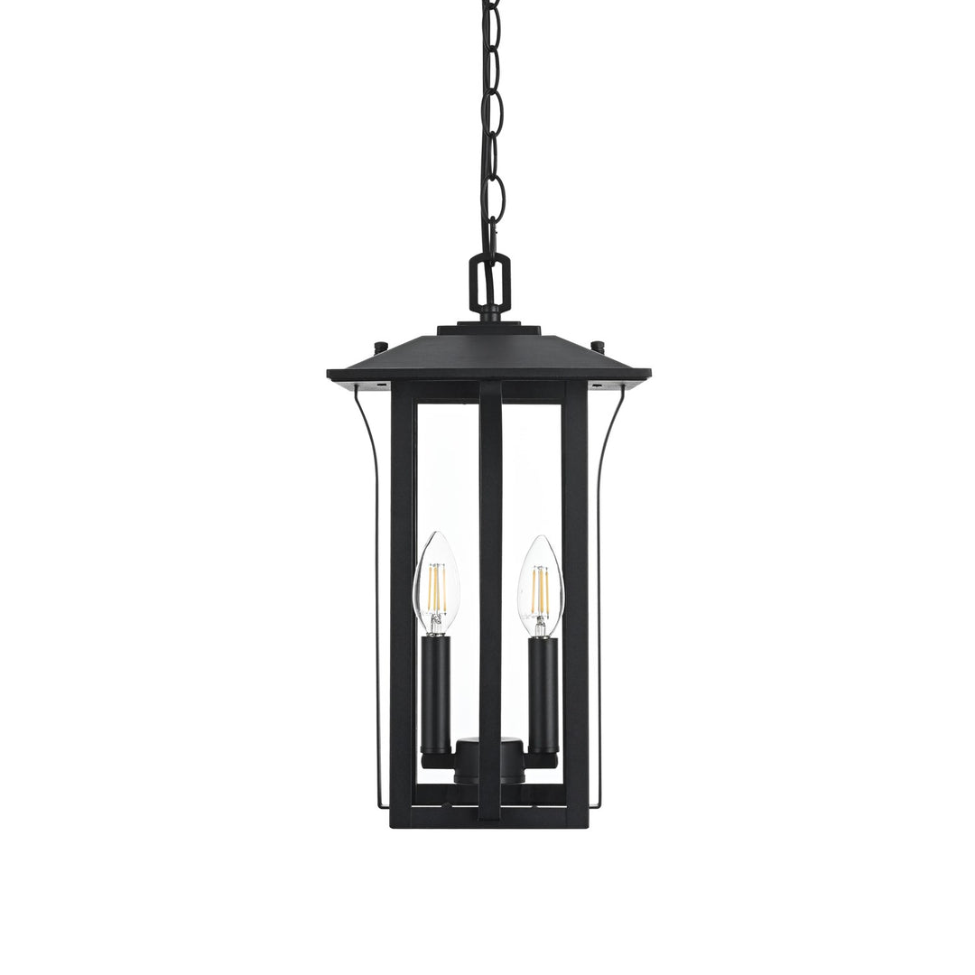 9 Inch Outdoor Pendant In Black