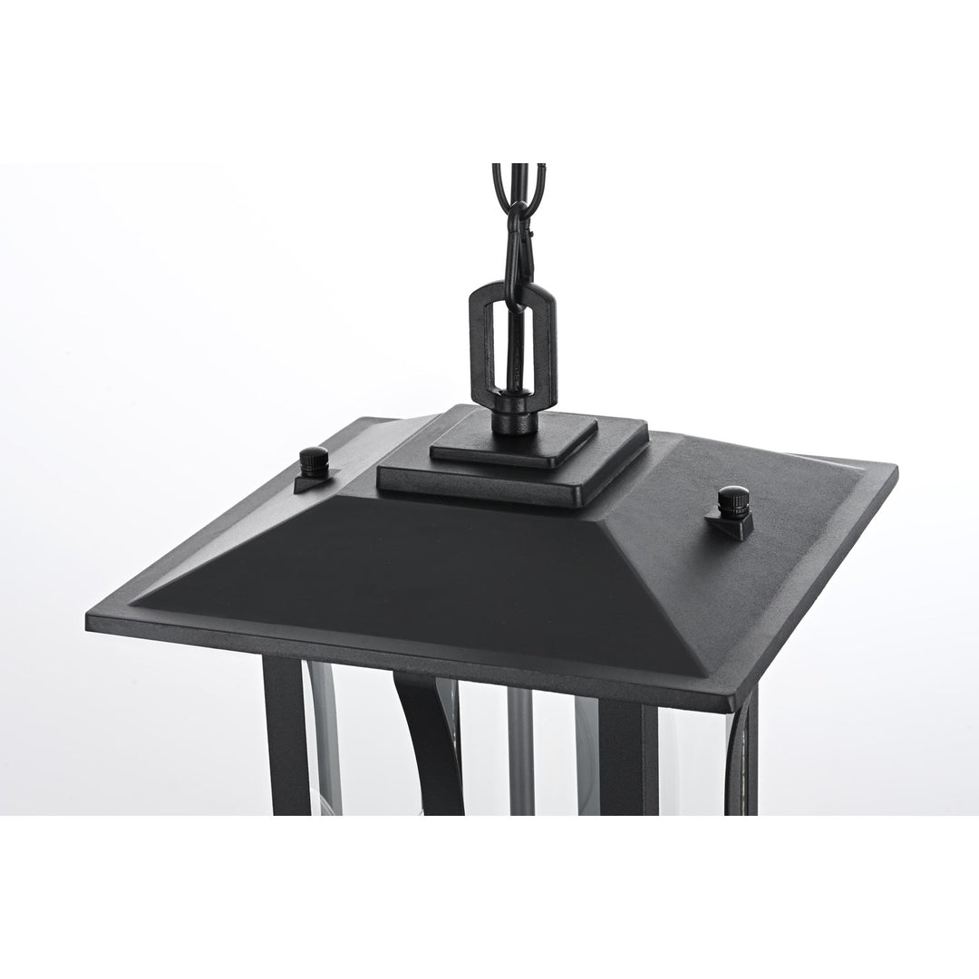 9 Inch Outdoor Pendant In Black