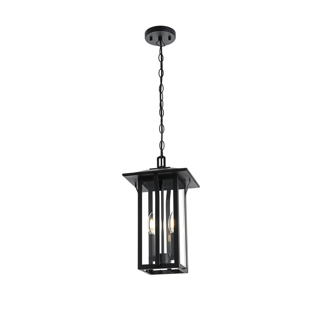 9 Inch Outdoor Pendant In Black