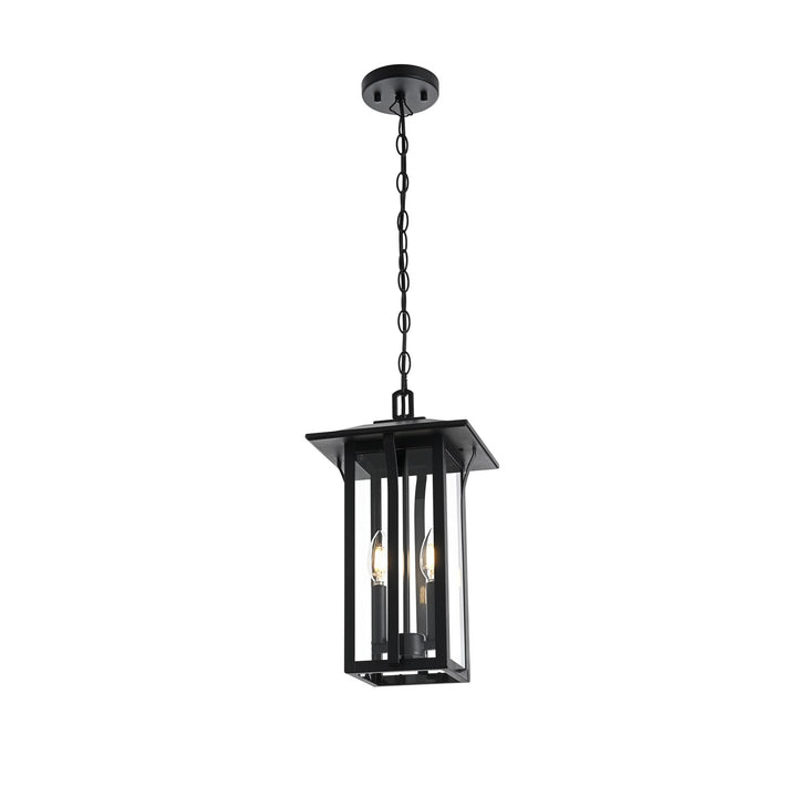9 Inch Outdoor Pendant In Black
