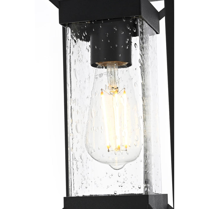 7 Inch Outdoor Pendant In Black