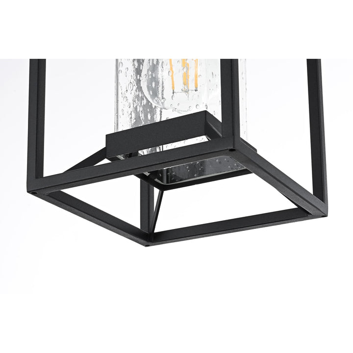 7 Inch Outdoor Pendant In Black