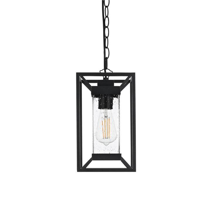 7 Inch Outdoor Pendant In Black