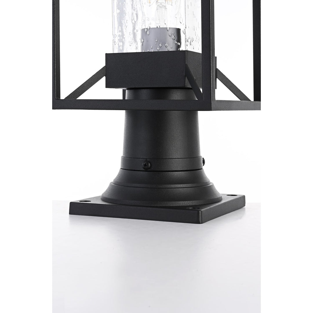 7 Inch Outdoor Post Light In Black