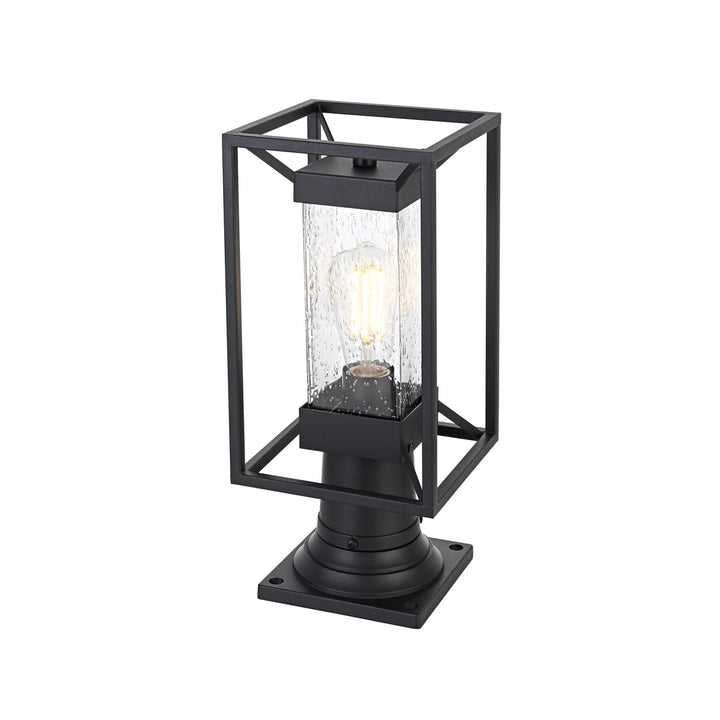 7 Inch Outdoor Post Light In Black