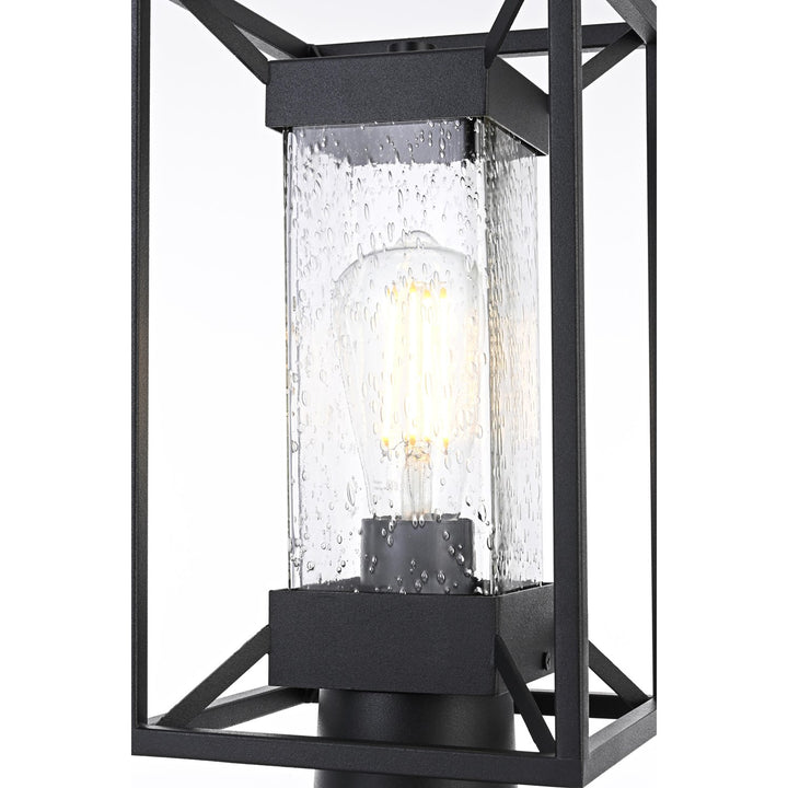 7 Inch Outdoor Post Light In Black