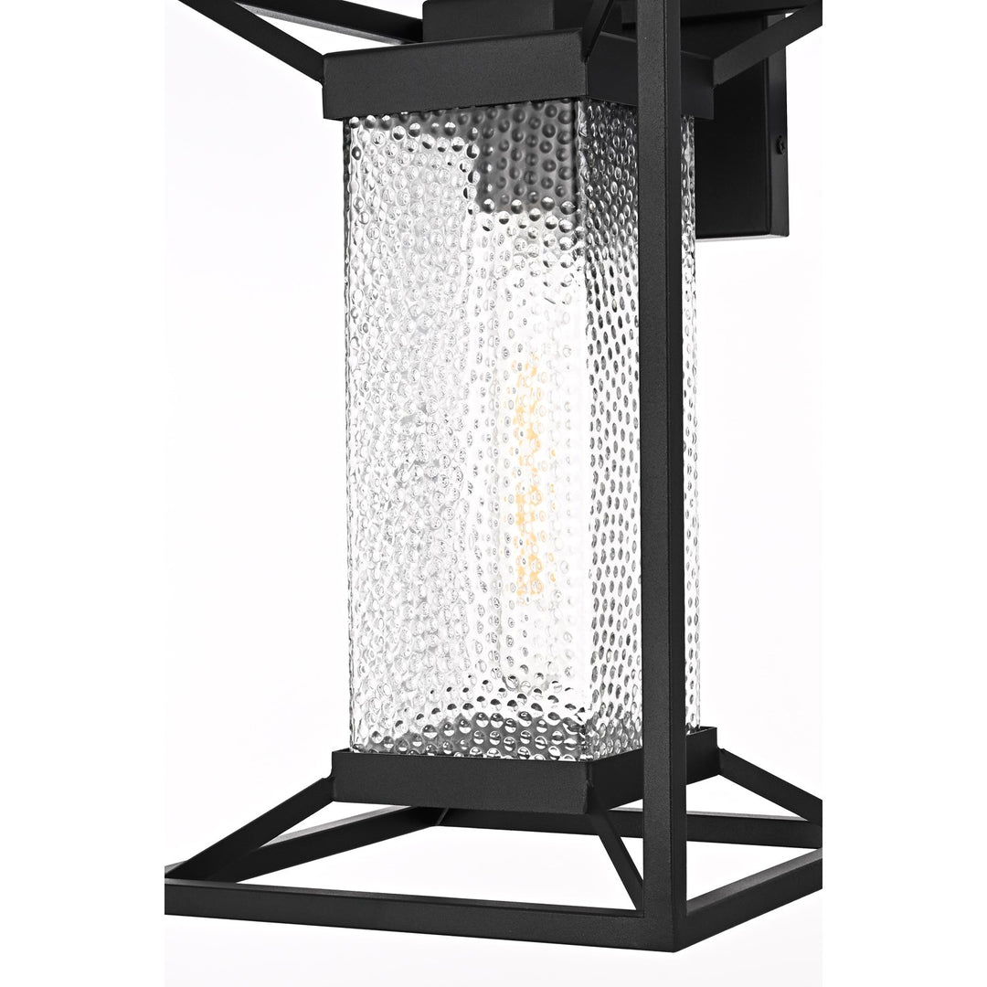 9.5 Inch Outdoor Wall Sconce In Black