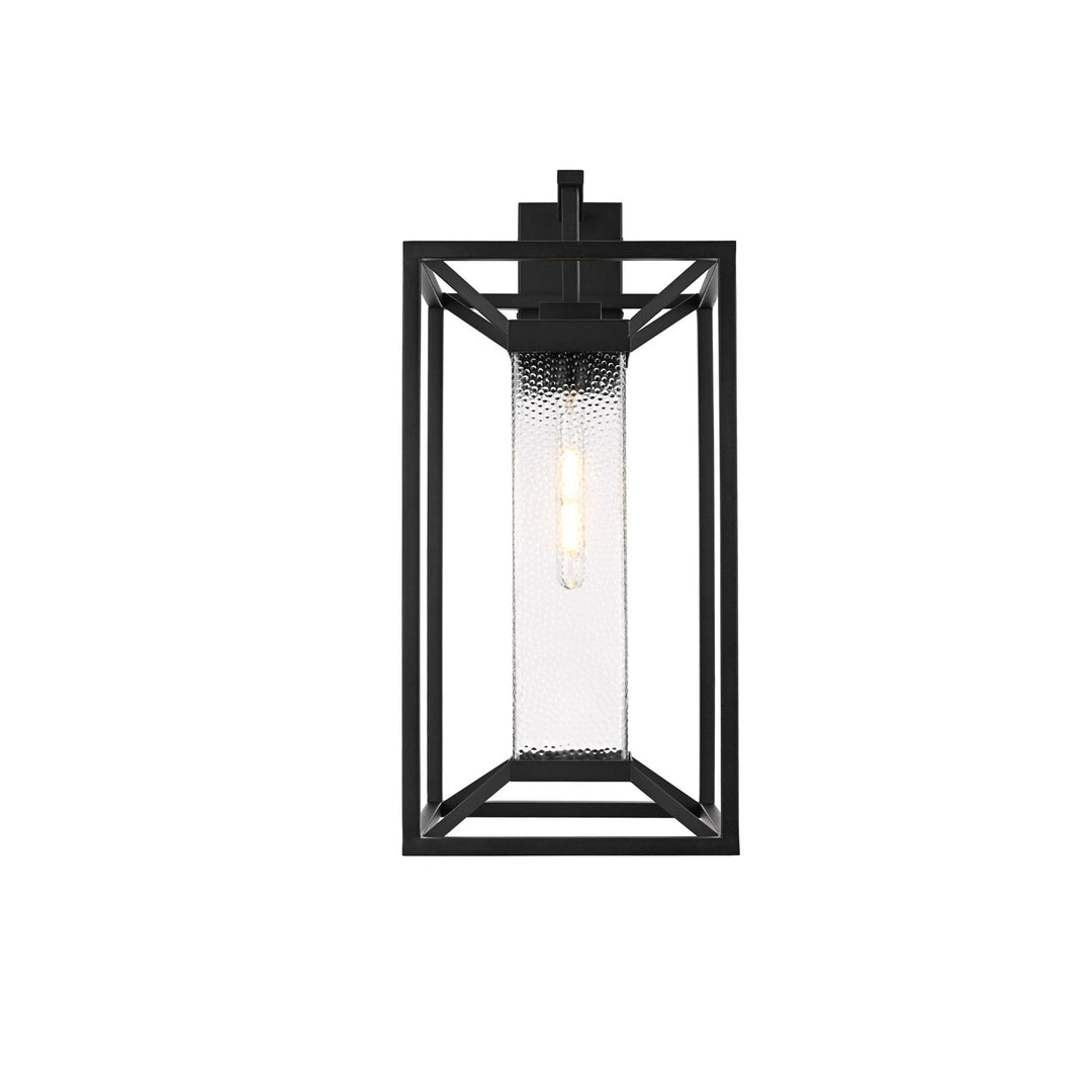 12 Inch Outdoor Wall Sconce In Black by Elegant Lighting