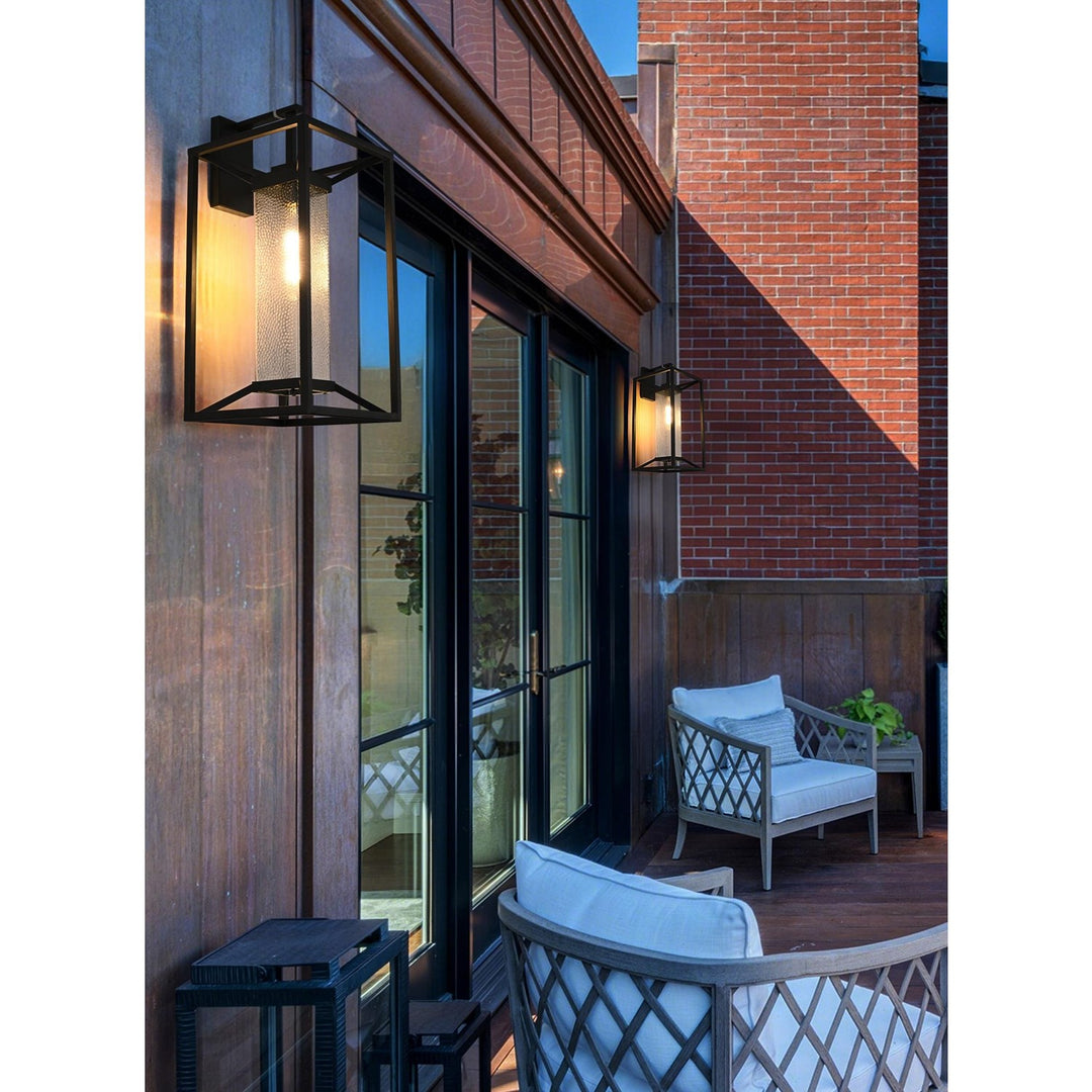 12 Inch Outdoor Wall Sconce In Black