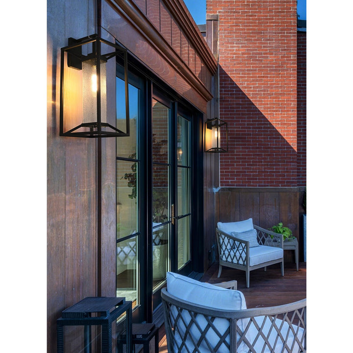 12 Inch Outdoor Wall Sconce In Black