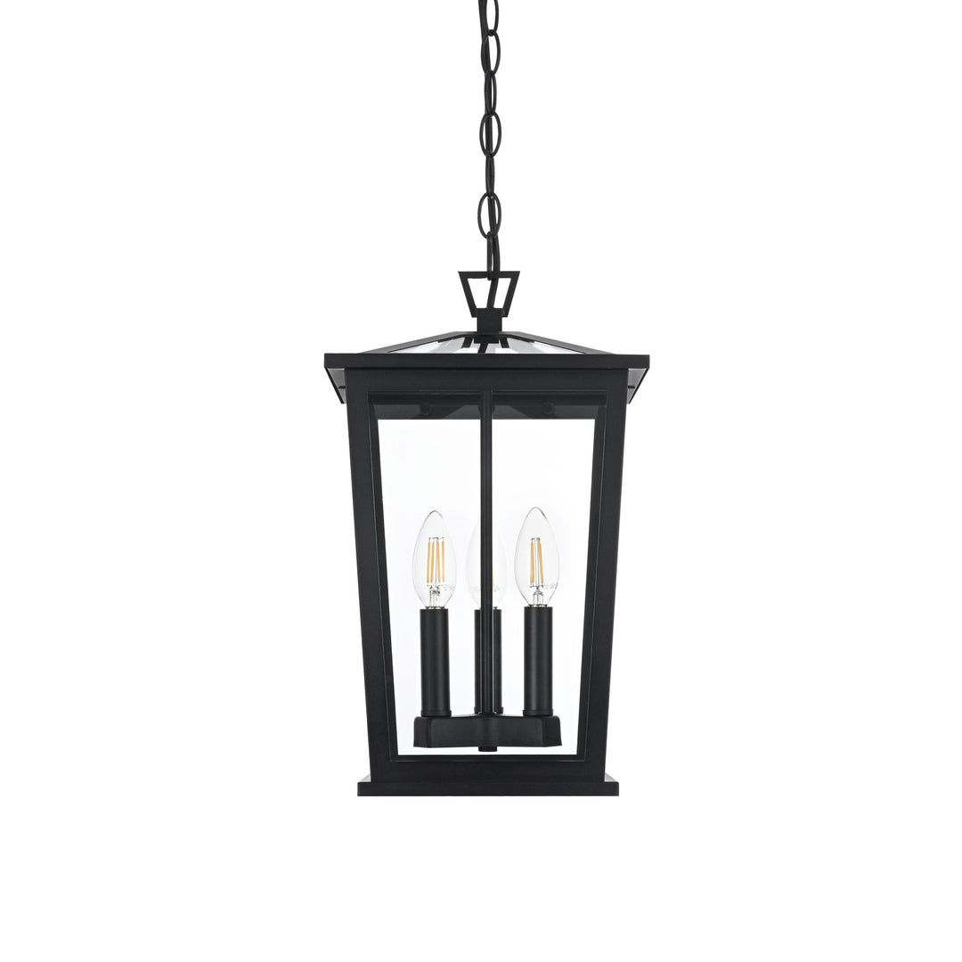9.5 Inch Outdoor Pendant In Black