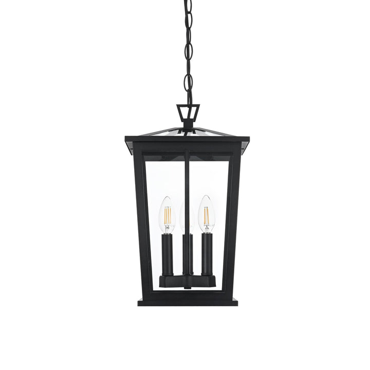 9.5 Inch Outdoor Pendant In Black