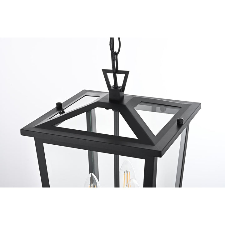 9.5 Inch Outdoor Pendant In Black