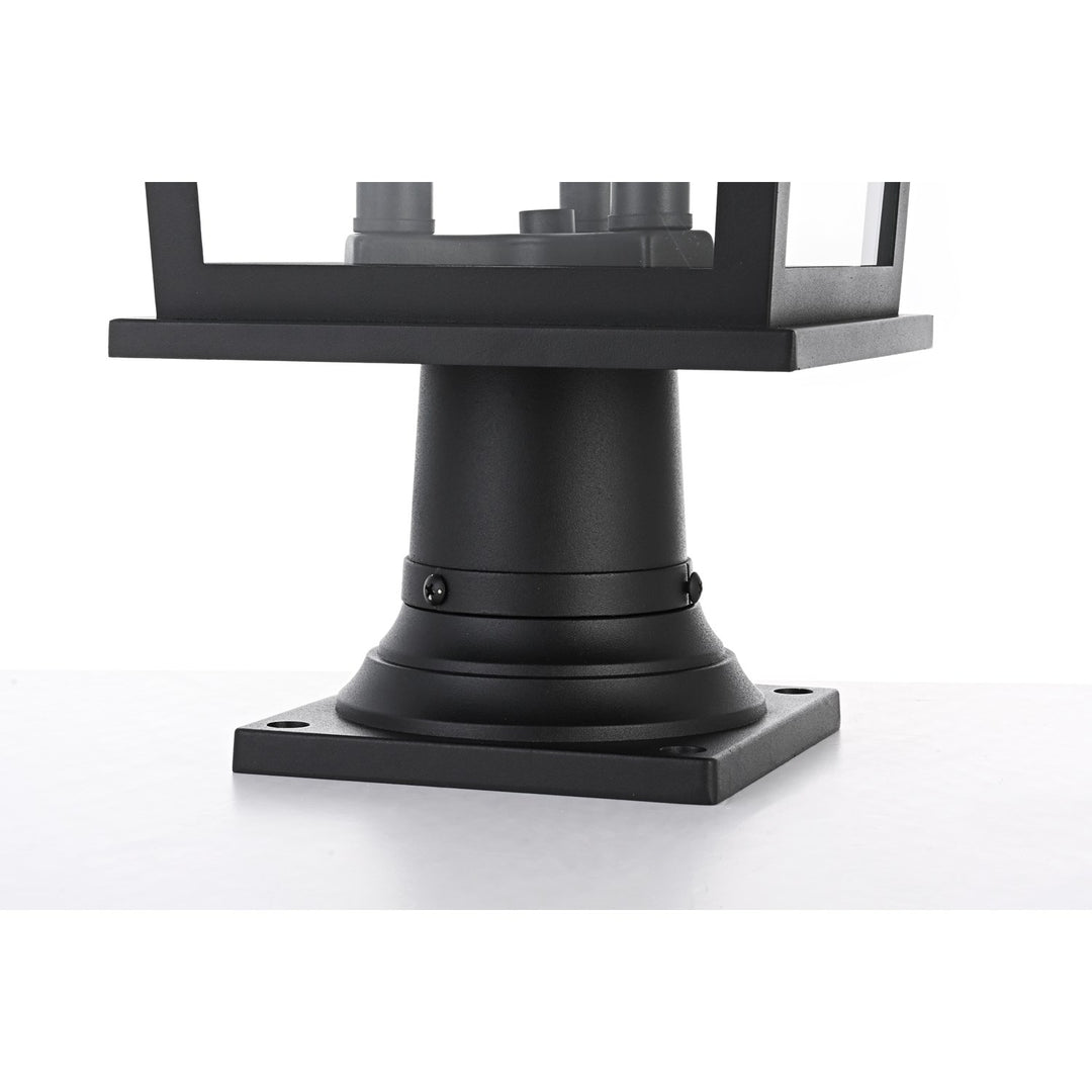 9.5 Inch Outdoor Post Light In Black
