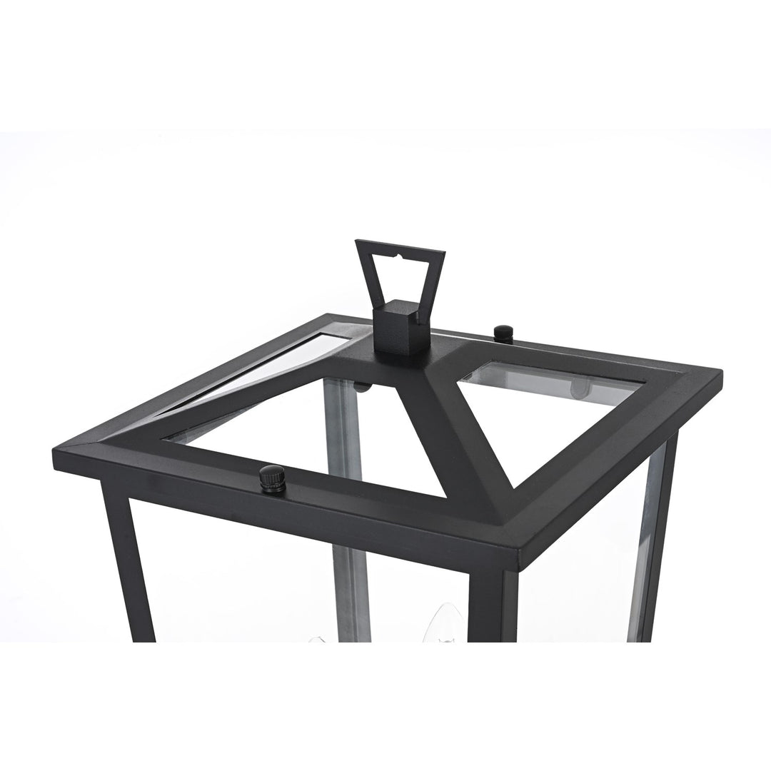 9.5 Inch Outdoor Post Light In Black