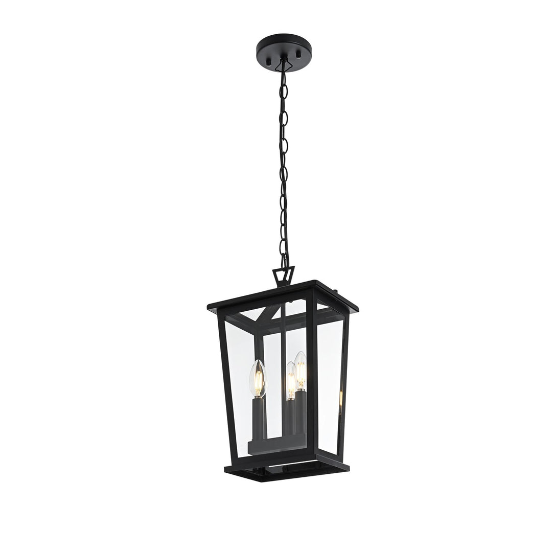 9.5 Inch Outdoor Pendant In Black