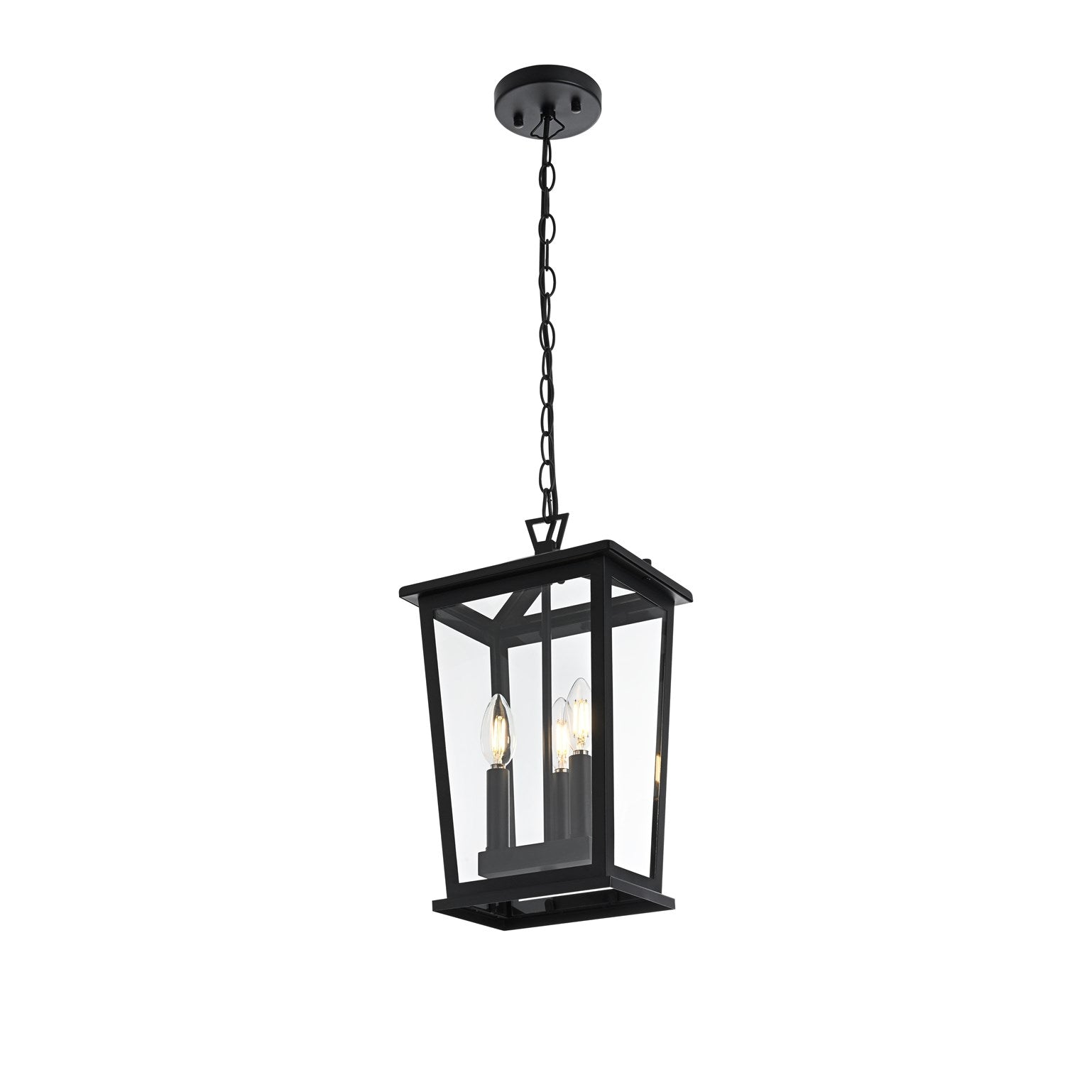 9.5 Inch Outdoor Pendant In Black