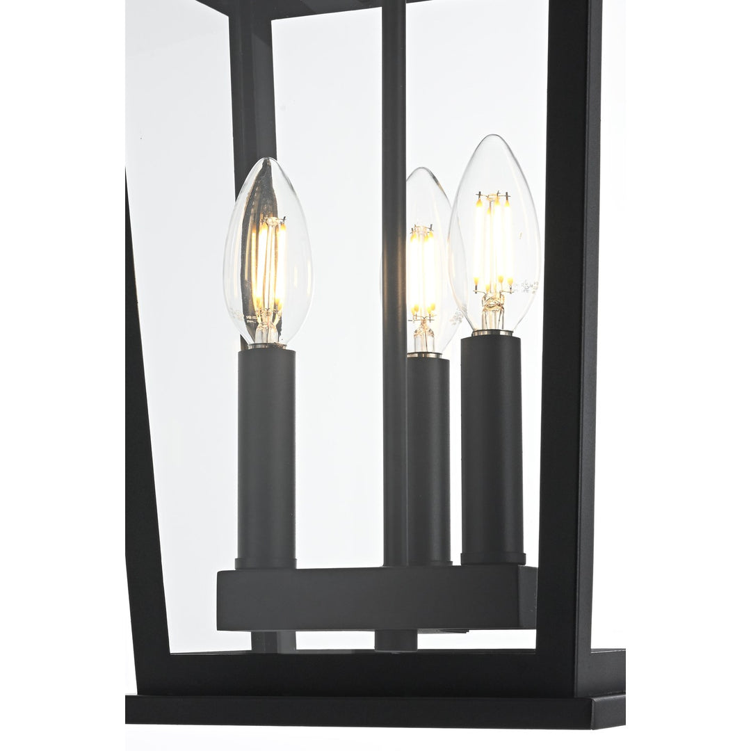 9.5 Inch Outdoor Pendant In Black
