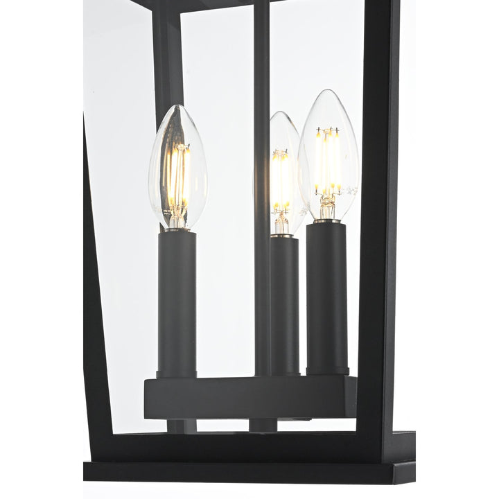 9.5 Inch Outdoor Pendant In Black