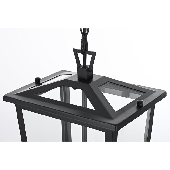 9.5 Inch Outdoor Pendant In Black