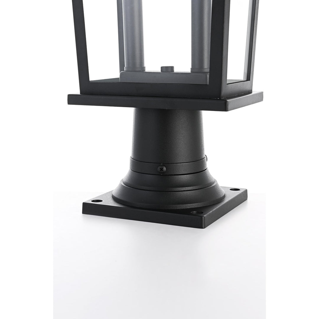 8.5 Inch Outdoor Post Light In Black