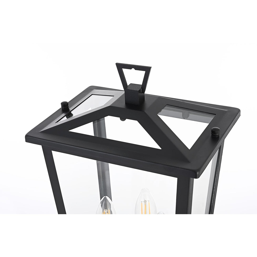 9.45 Inch Outdoor Post Light In Black