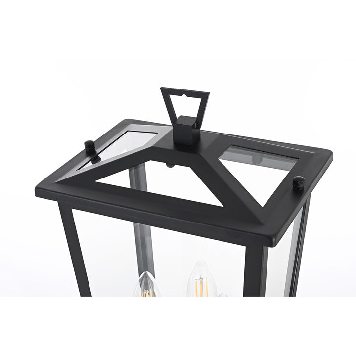 9.45 Inch Outdoor Post Light In Black