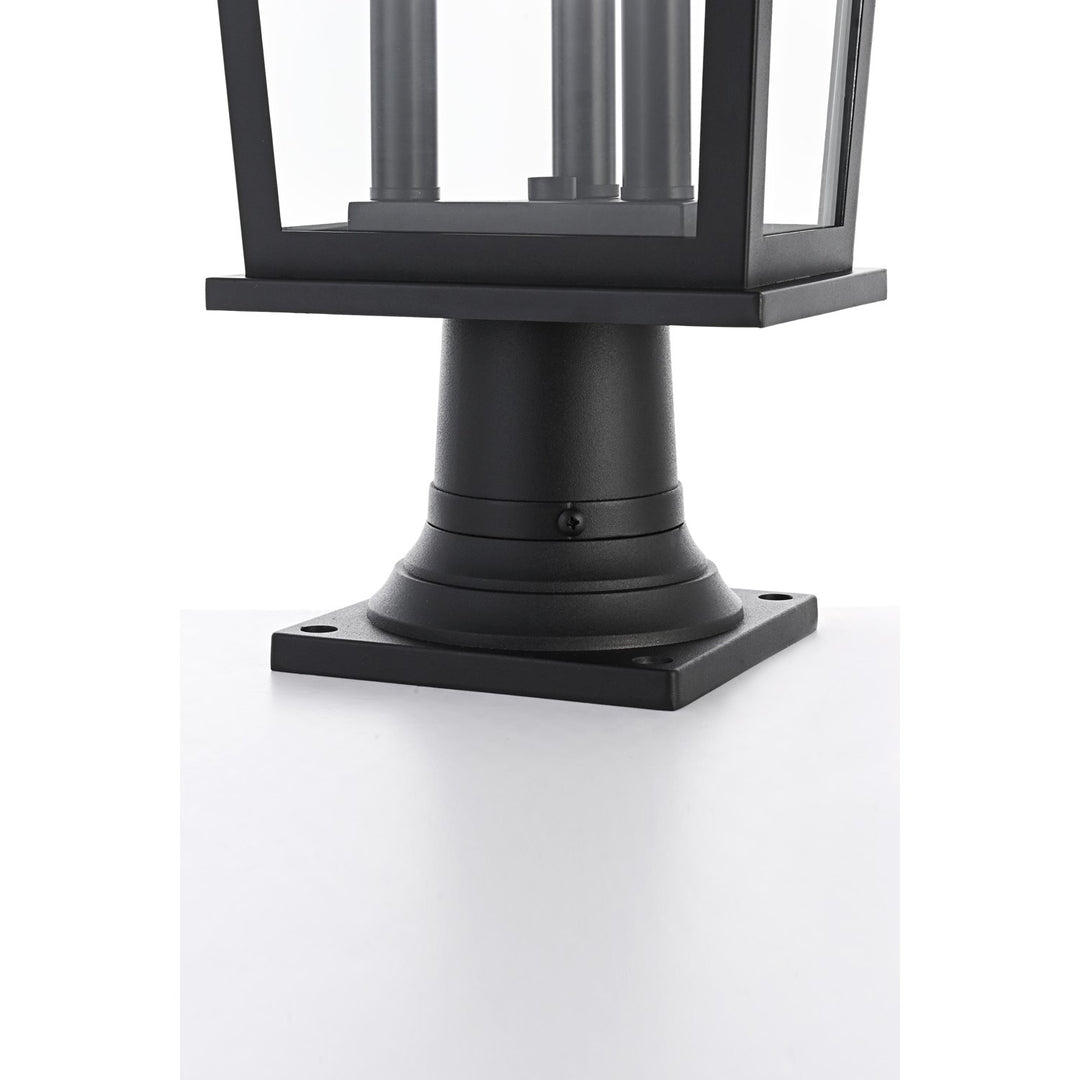 9.45 Inch Outdoor Post Light In Black