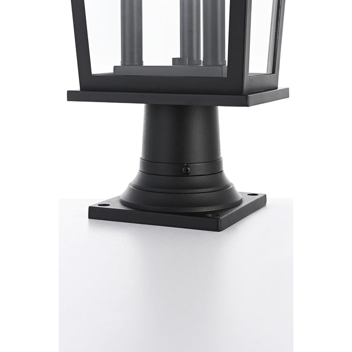 9.45 Inch Outdoor Post Light In Black