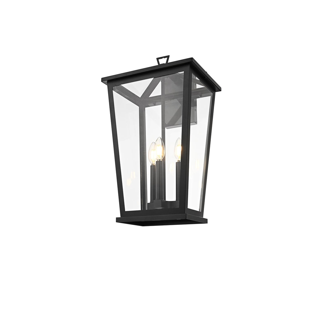 12.5 Inch Outdoor Wall Sconce In Black