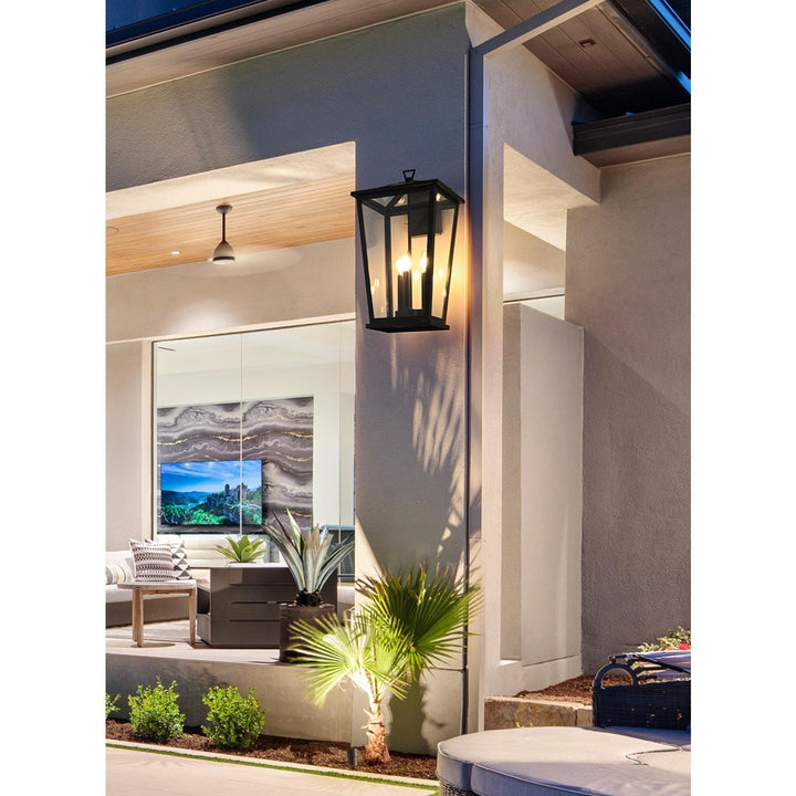 12.5 Inch Outdoor Wall Sconce In Black