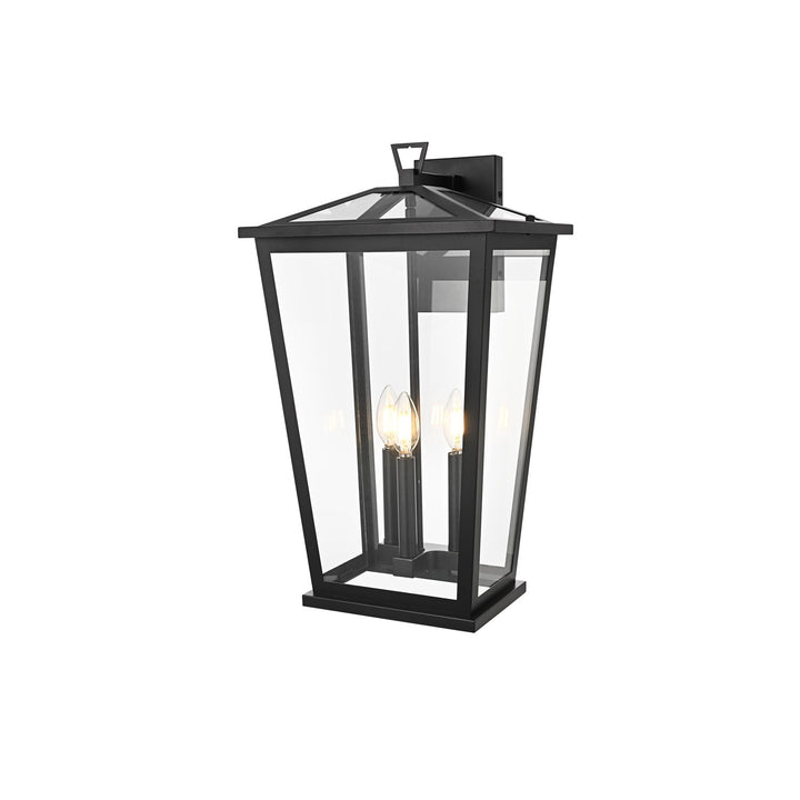 12.5 Inch Outdoor Wall Sconce In Black