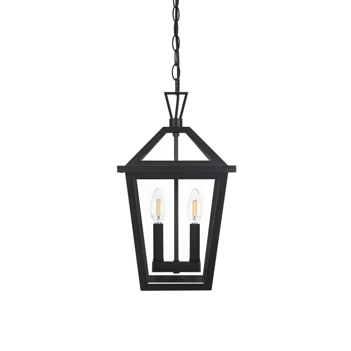 10 Inch Outdoor Pendant In Black