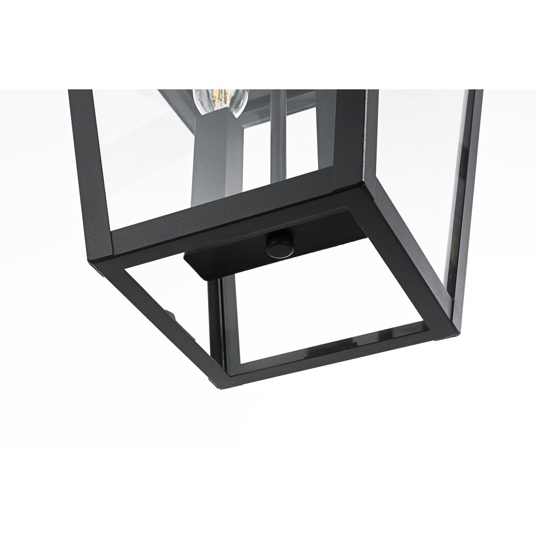10 Inch Outdoor Pendant In Black