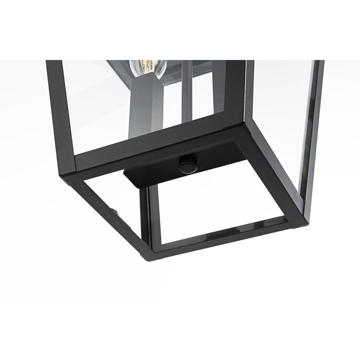 10 Inch Outdoor Pendant In Black