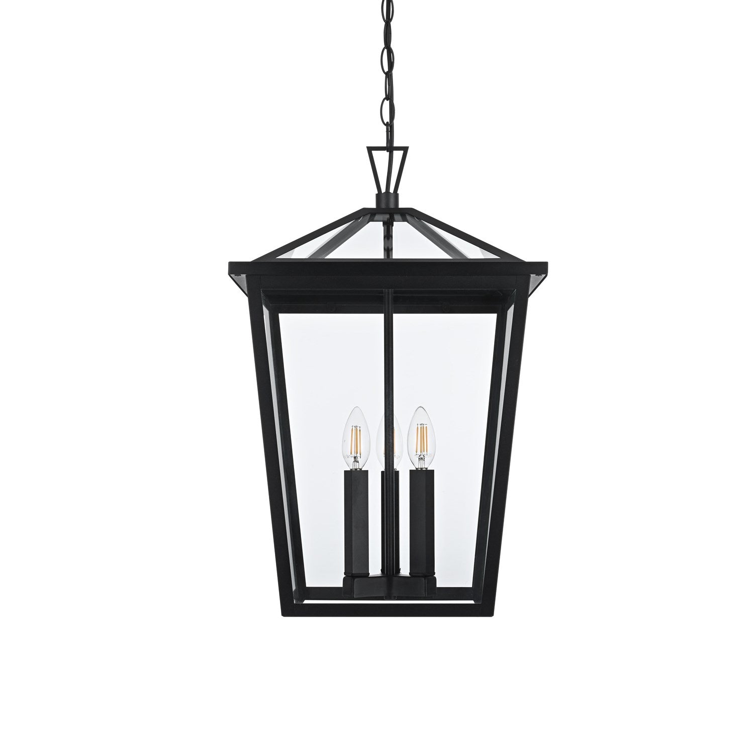 14 Inch Outdoor Pendant In Black
