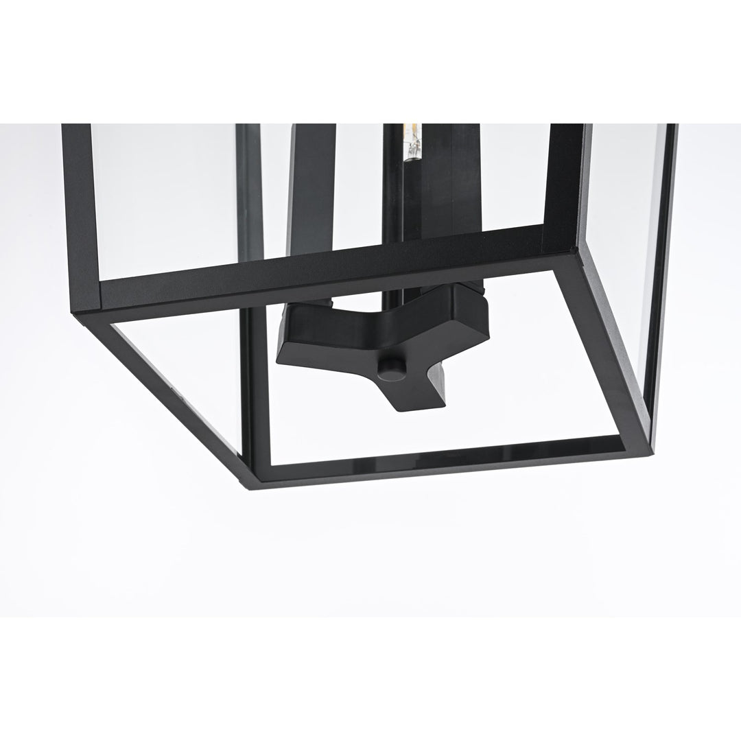 14 Inch Outdoor Pendant In Black