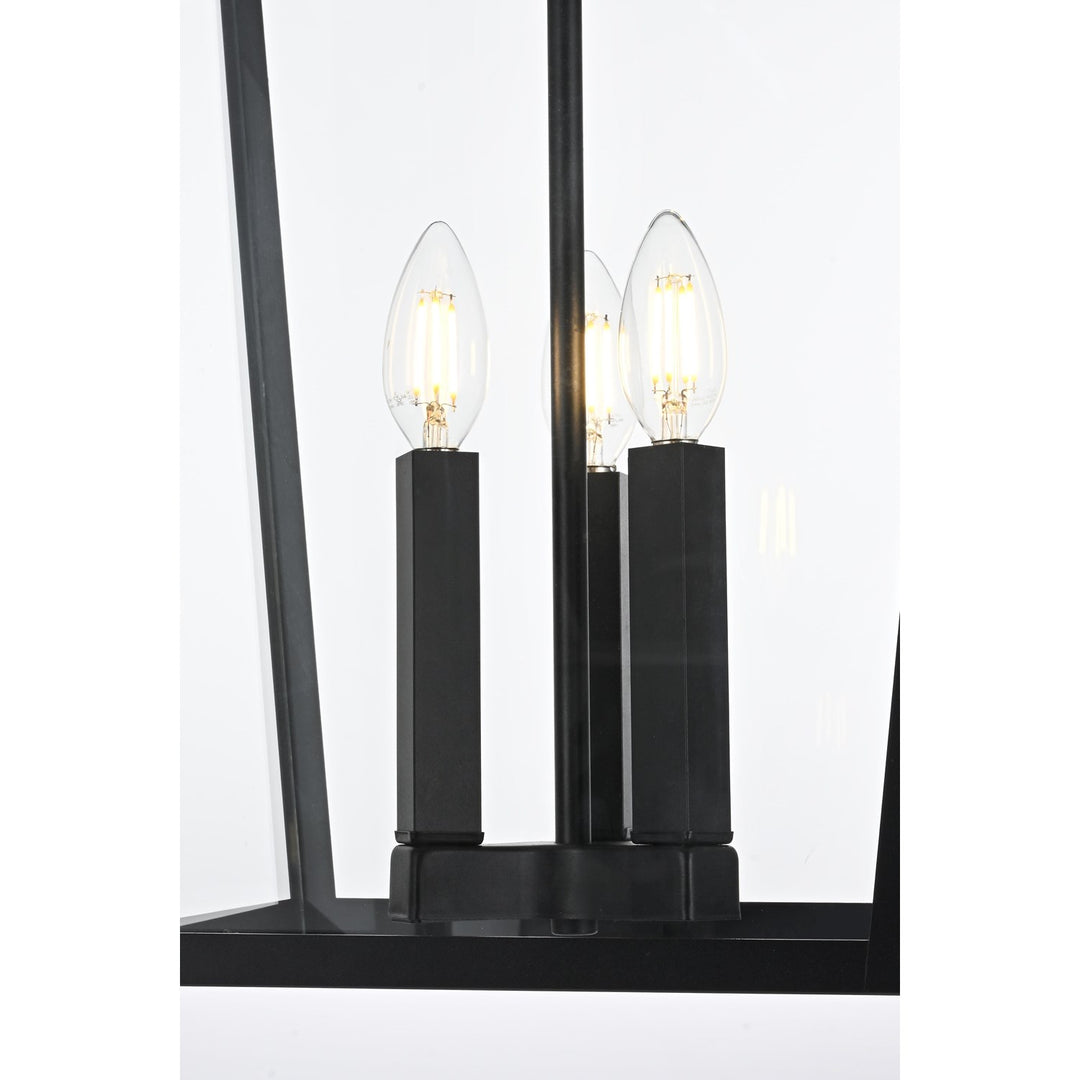 14 Inch Outdoor Pendant In Black