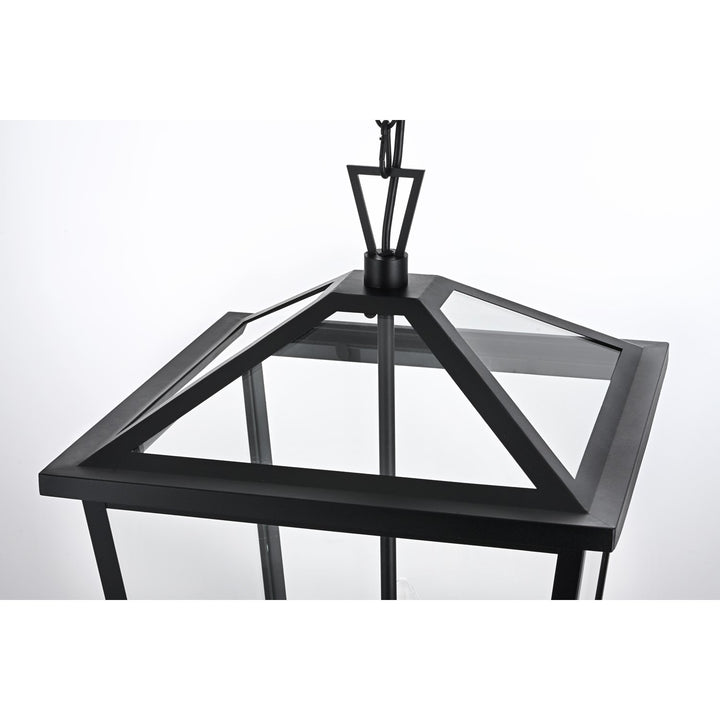 14 Inch Outdoor Pendant In Black
