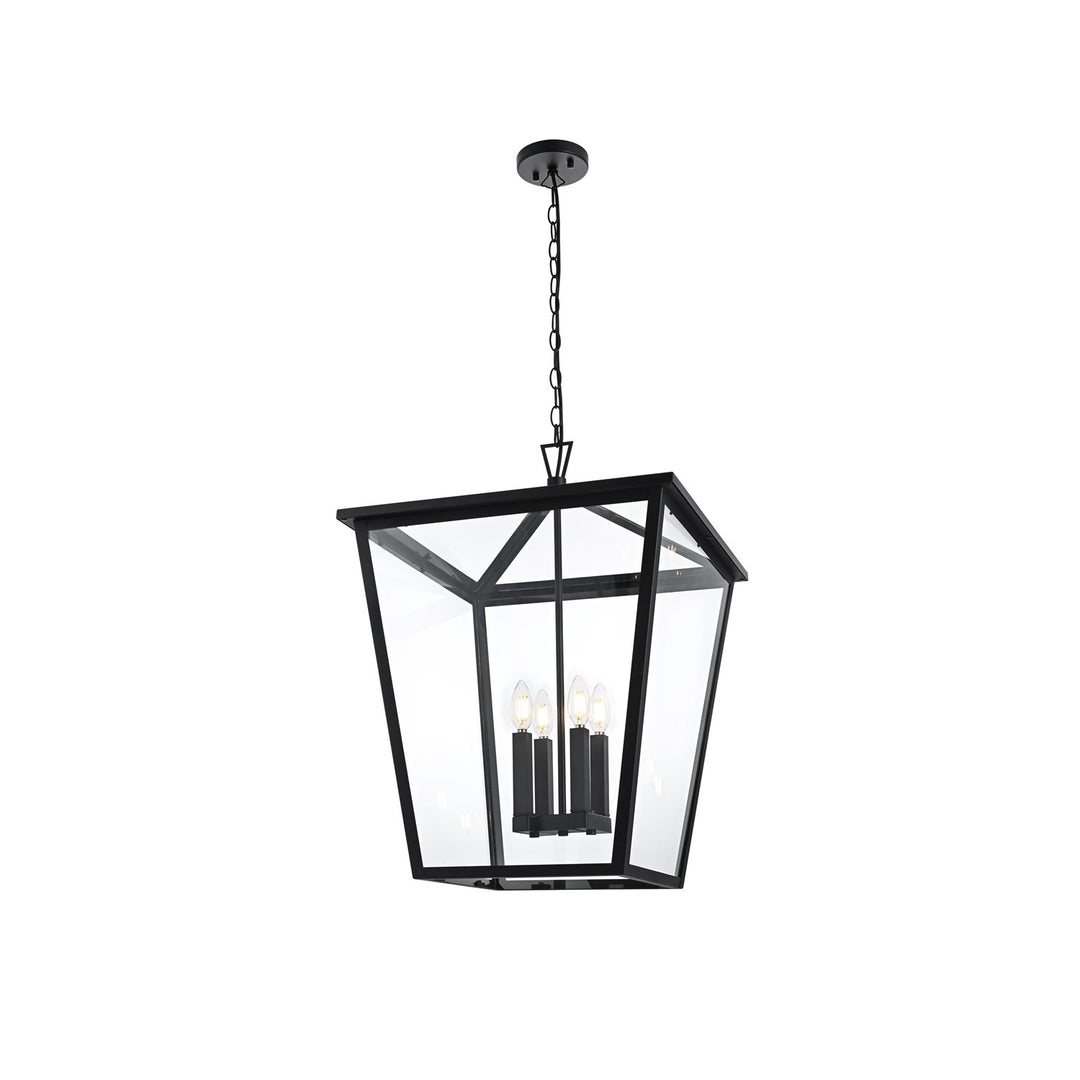 20 Inch Outdoor Pendant In Black