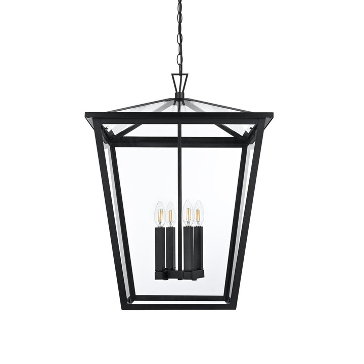20 Inch Outdoor Pendant In Black