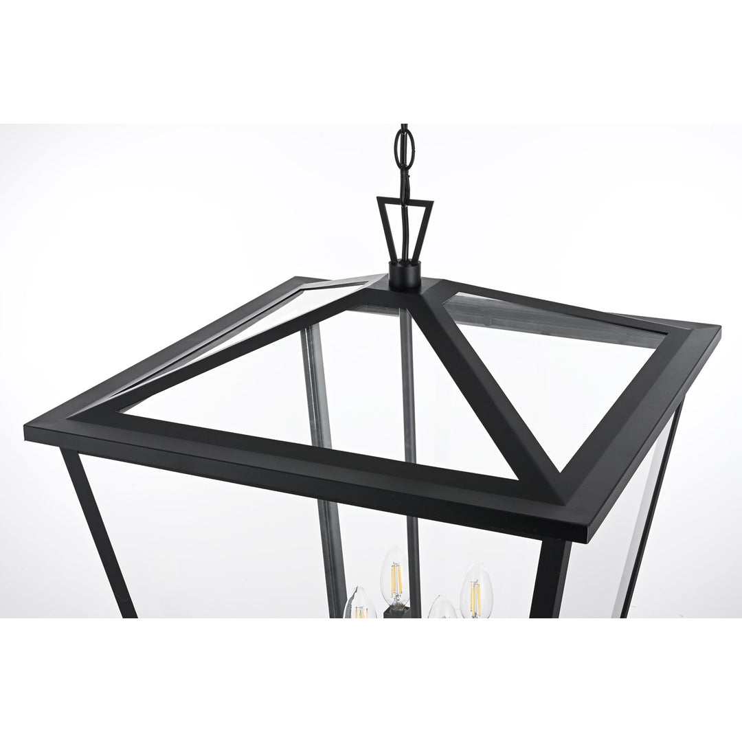 20 Inch Outdoor Pendant In Black