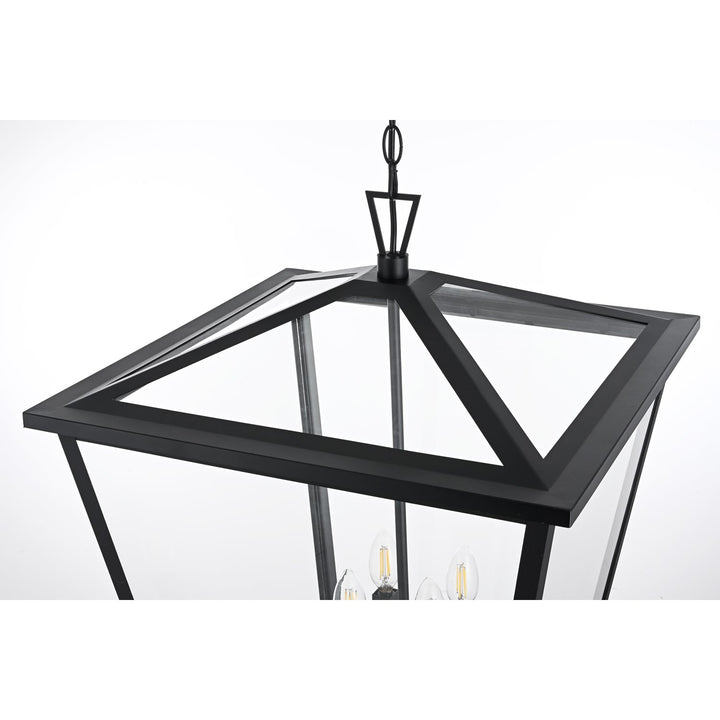 20 Inch Outdoor Pendant In Black