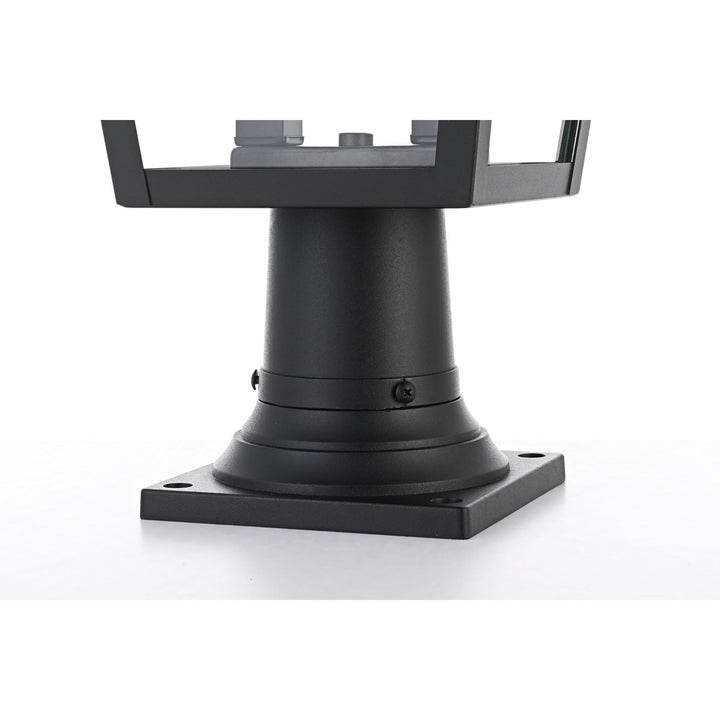 10 Inch Outdoor Post Light In Black