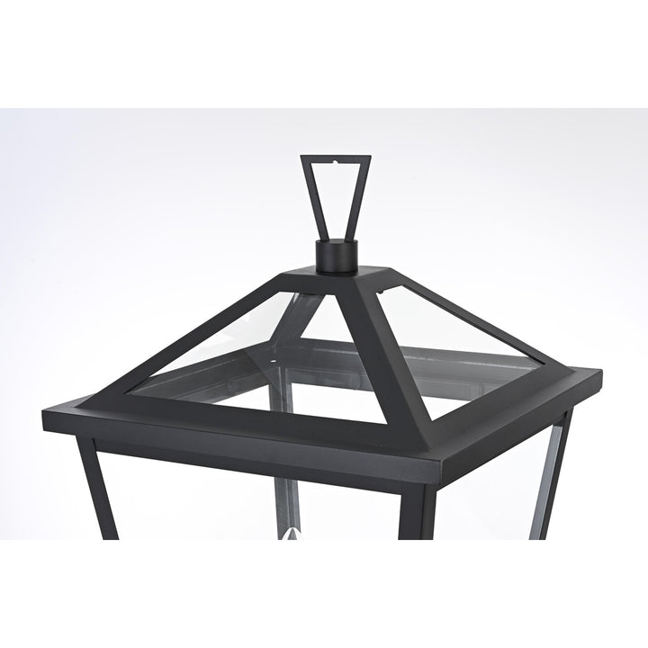 12 Inch Outdoor Post Light In Black