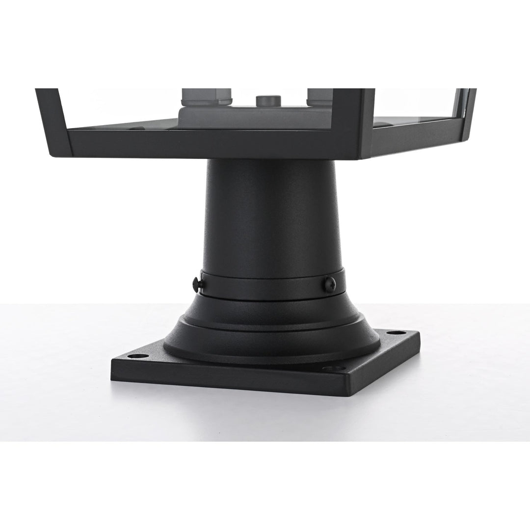 12 Inch Outdoor Post Light In Black