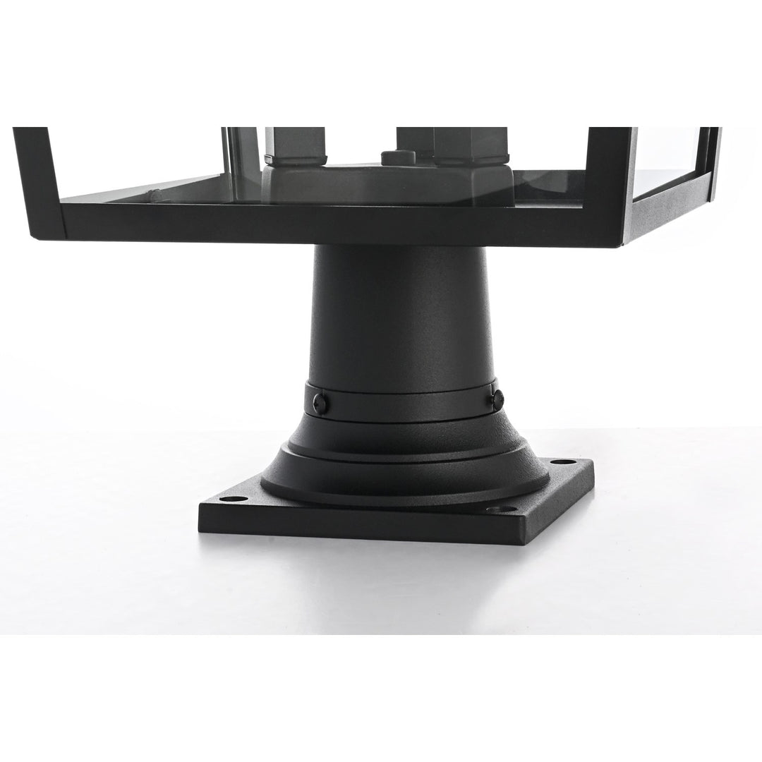 14 Inch Outdoor Post Light In Black