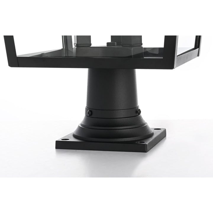 14 Inch Outdoor Post Light In Black